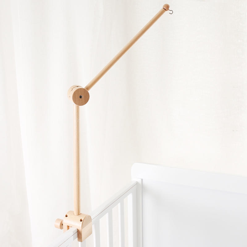Baby Rattle Toy Set - Baby Wooden Bed Bell Bracket Mobile