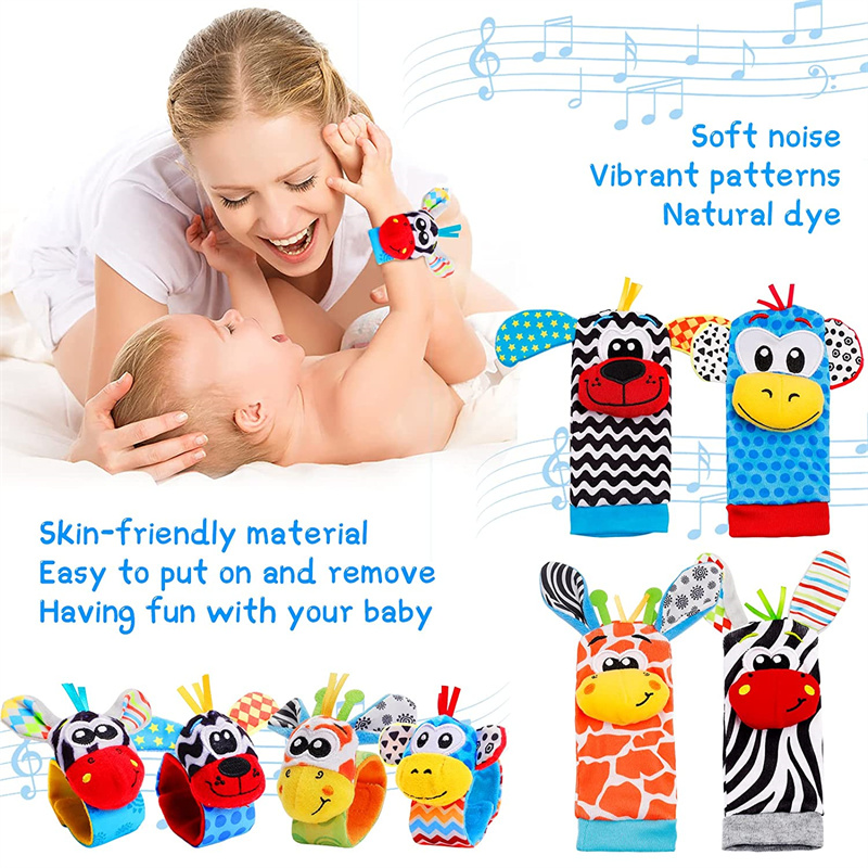 Baby Rattle Toy Set - Baby Socks Rattle Toys for Babies