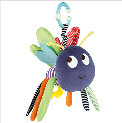 Baby Rattle Toy Set - Baby Soft Bee Plush Toy Teether