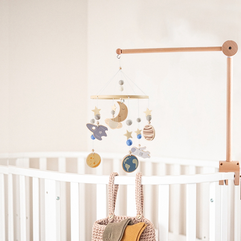 Baby Wooden Bed Bell Bracket M - Baby Rattle Toy Set avaliação e preço