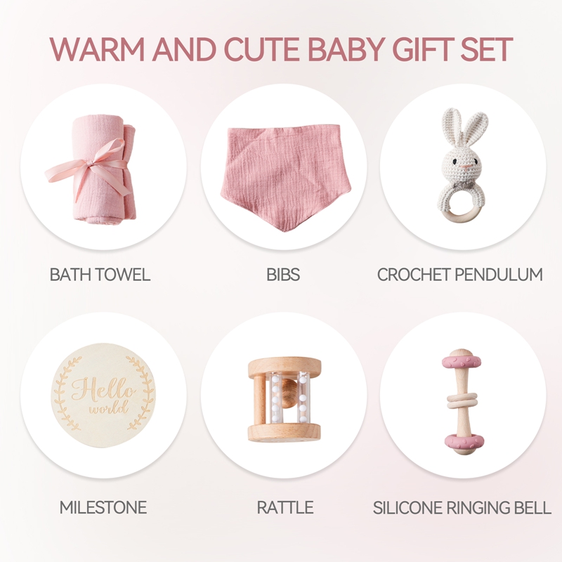 Newborn Baby Gift Box Bath Toy - Baby Rattle Toy Set avaliação e preço