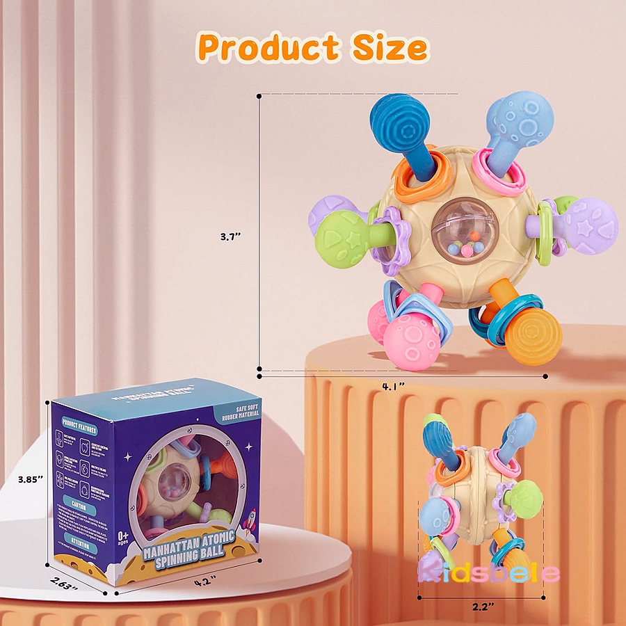 Newborn Infant Shake Grab Spin - Baby Products Newborn avaliação e preço
