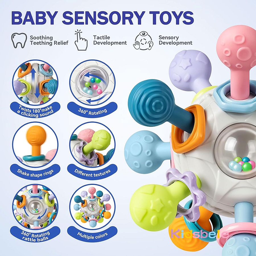 Newborn Infant Shake Grab Spin - Baby Products Newborn avaliação e preço