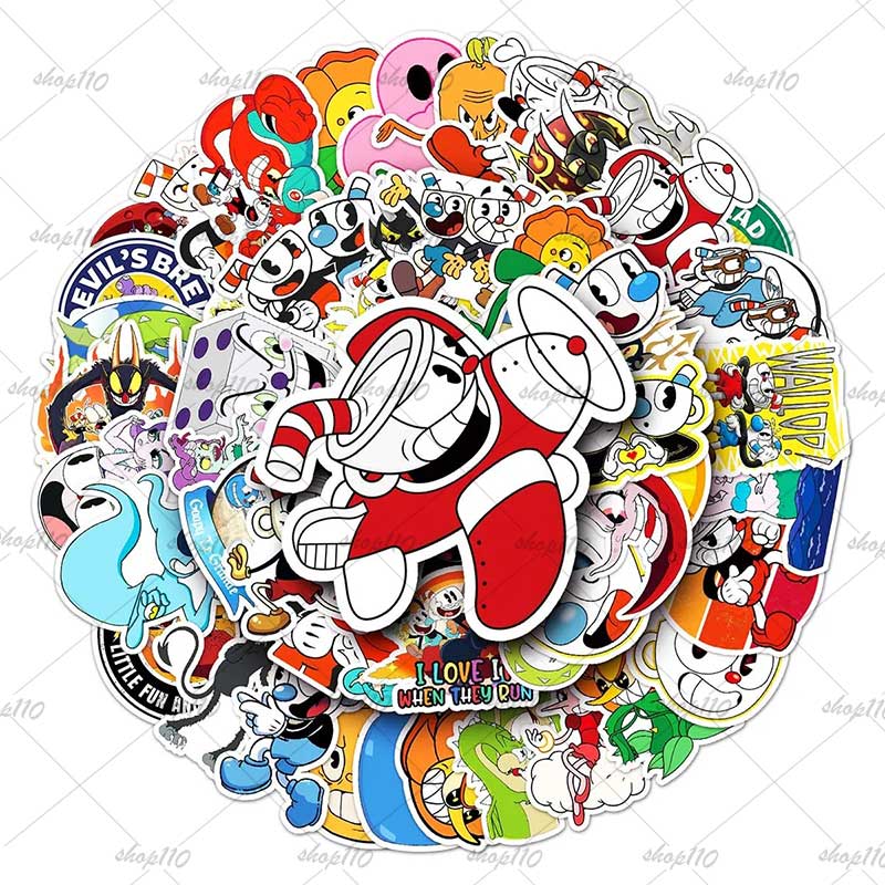 Cuphead Sticker Boy Game Gift  - Zwitsal Baby Products avaliação e preço