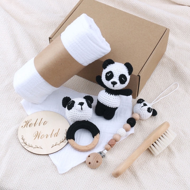 1 Set Baby Stuffed Animal Doll - Baby Rattle Toy Set avaliação e preço