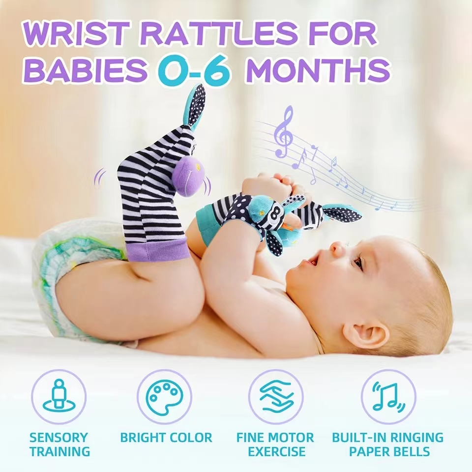 Baby Infant Wrist Rattle Socks - Baby Products Game avaliação e preço