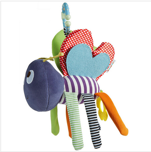 Baby Soft Bee Plush Toy Teethe - Baby Rattle Toy Set avaliação e preço