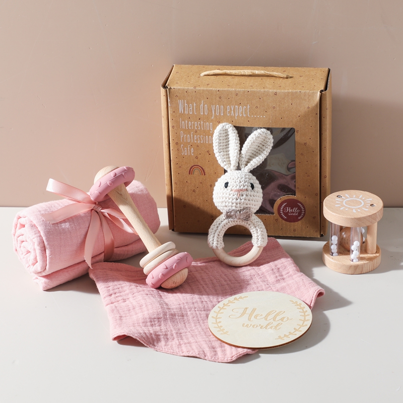 6PC Baby Bath Set Reversible C - Baby Rattle Toy Set avaliação e preço