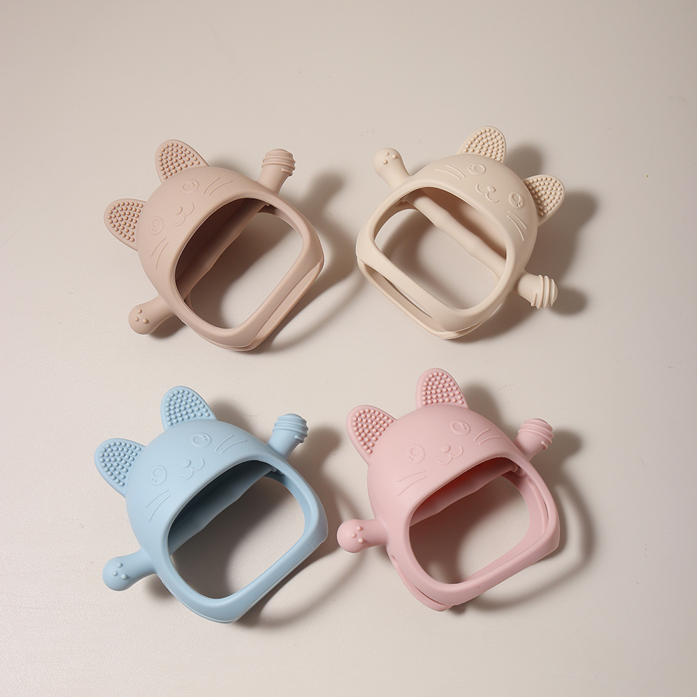 Baby Teething Mittens - Food-G - Baby Rattle Toy Set avaliação e preço