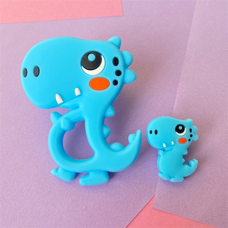 2pcs/Set Mini Silicone Elephan - Baby Rattle Toy Set avaliação e preço