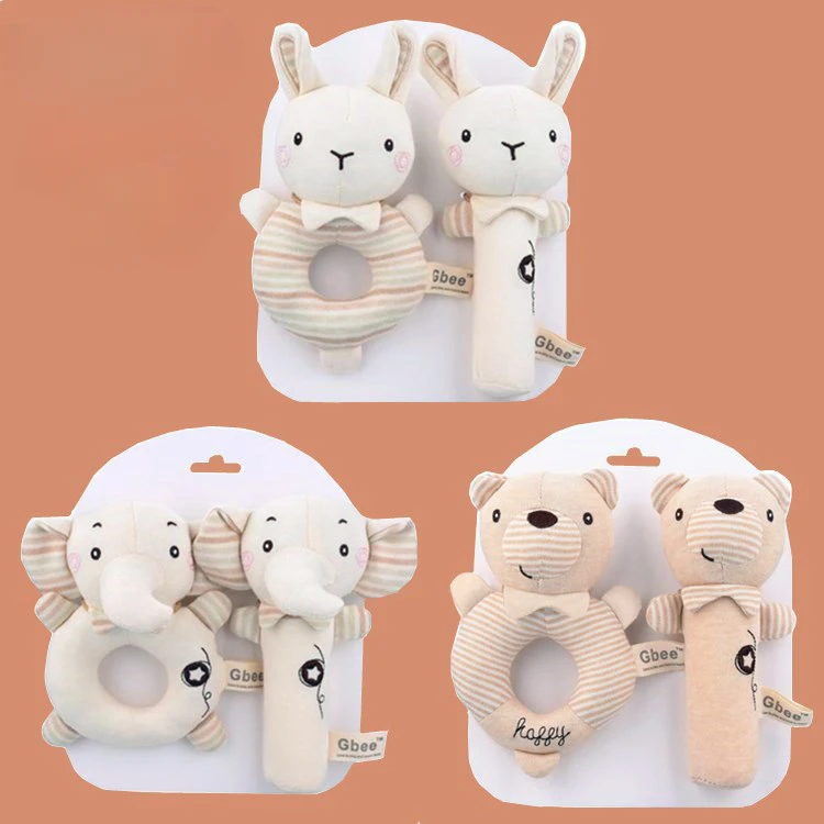 Baby Rattles Soft Cartoon Cute - Baby Rattle Toy Set avaliação e preço