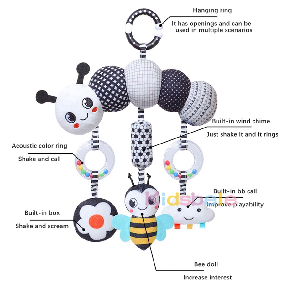 Baby Stroller Spiral with Ratt - Baby Rattle Toy Set avaliação e preço