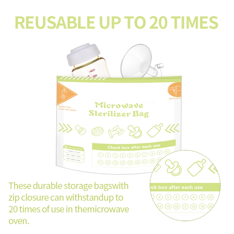 10Pcs Reusable BPA Free Microw - Zwitsal Baby Products avaliação e preço