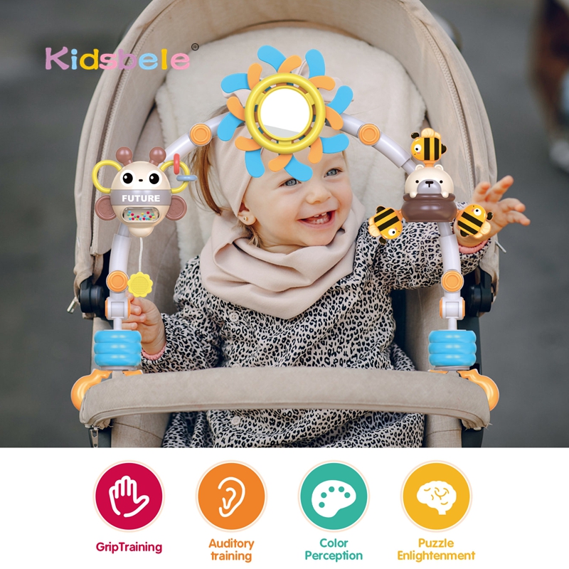 Baby Cot Mobile with Hanging T - Baby Rattle Toy Set avaliação e preço