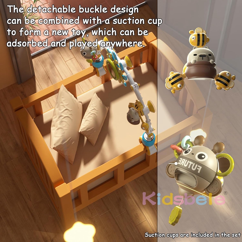 Baby Cot Mobile with Hanging T - Baby Rattle Toy Set avaliação e preço