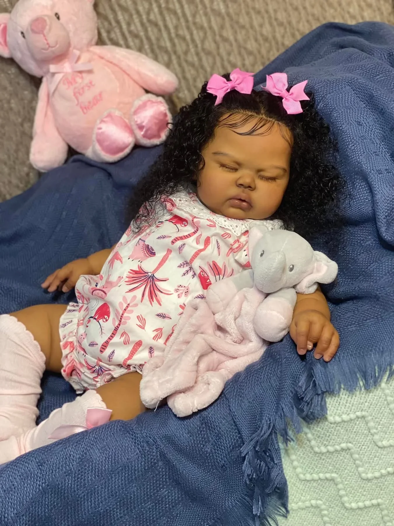NPK 24'' Dark Brown Skin Bebe  - Baby Products Newborn avaliação e preço