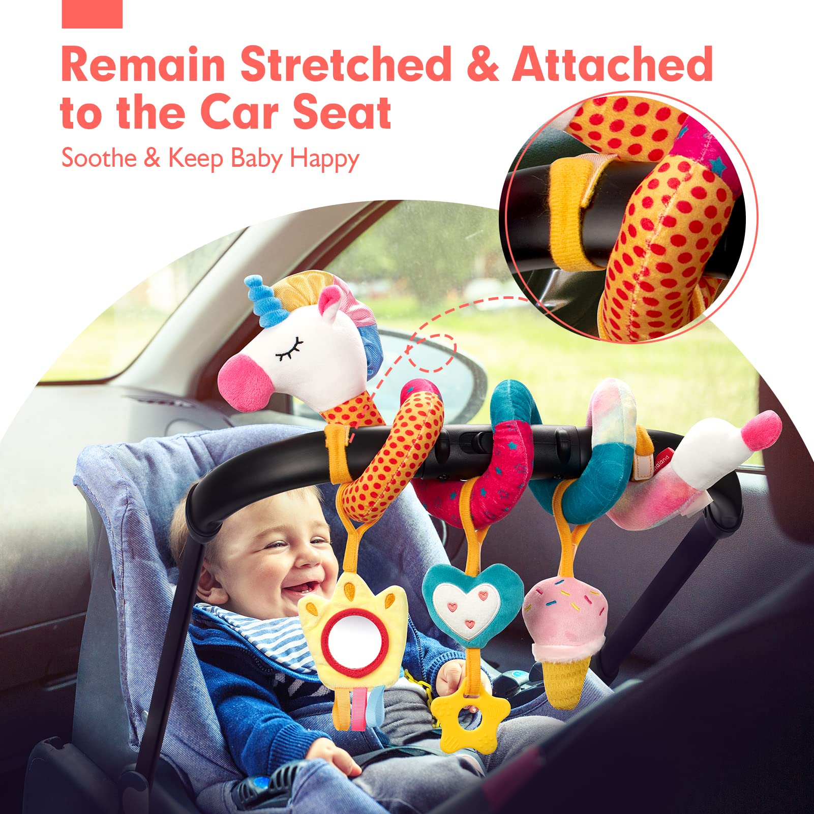 Car Seat Toys for Babies Rattl - Baby Rattle Toy Set avaliação e preço